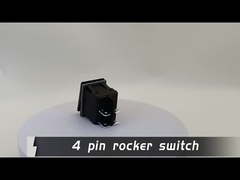DC 12V 20A 푸시 버튼 LED 금속 패널 알루미늄 은 4PIN ON OFF 로커 스위치 자동차 보트 RV