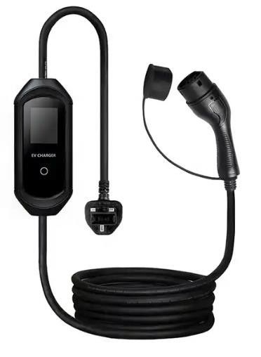 IP55 타입 2 휴대용 EV 충전기 3.5KW 7KW 가정용 가볍고 설치가 쉽다