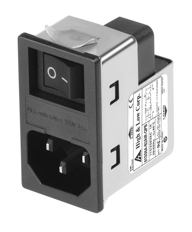 IEC 320 AC EMI 필터 10A EMC 잡음 필터 전원 입력 모듈