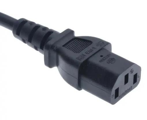 마개 유럽 교류 전원 코드 250V 경량 똑바른 IEC C13 전원