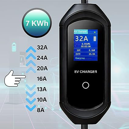 GBT 200-250V 레벨 2 3.5KW 7KW 휴대용 고속 충전자 먼지 방지 5M 7M 10M 케이블