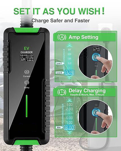 3.5KW 7KW EV 충전기 월 박스 휴대용 레벨 1 EV 충전기 32Amp 벽 장착