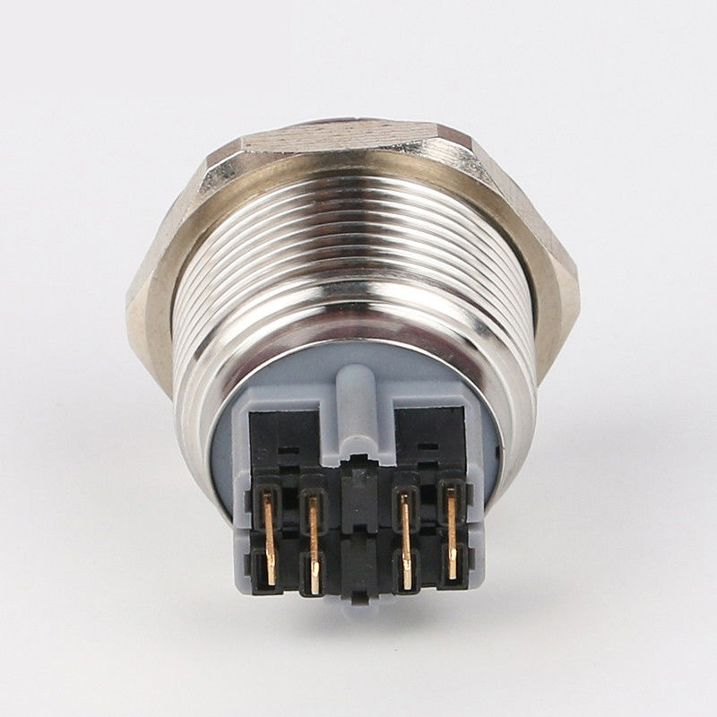 28mm 조명된 금속 푸시 버튼 스위치 라운드 500V 링 유형 LED