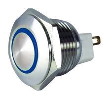 전원 켜기 끄기 금속 푸시 버튼 스위치 30mm 조명 링 유형 LED