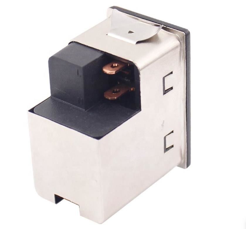 IEC 320 AC EMI 필터 10A EMC 잡음 필터 전원 입력 모듈