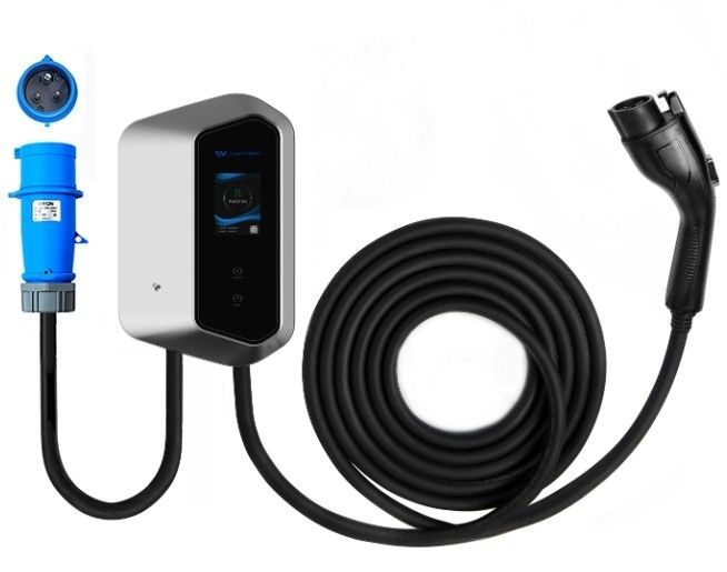 7KW 9KW 11KW 2.4 LCD 컬러 화면 벽 Ev 충전기 Ip54 110-240V