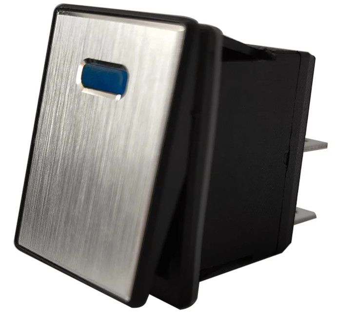 DC 12V 20A 푸시 버튼 LED 금속 패널 알루미늄 4PIN ON OFF 로커 스위치
