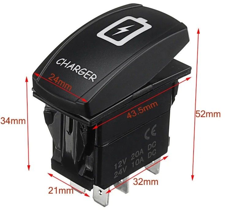12V 24V OEM 맞춤식 기호 해양 LED 방수 24 볼트 해양 4 핀 5핀 오노폰 로커 스위치