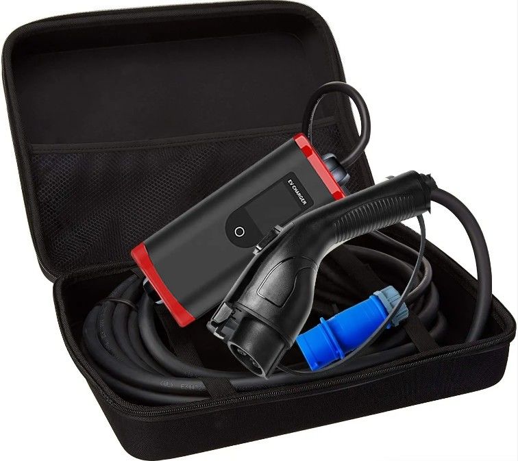 맞춤형 IP65 16A-40A 조정 가능한 SAE J1772 타입 1 휴대용 EV 자동차 충전기 휴대용 충전소