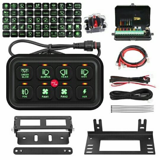ABS 재료 8 갱 스팟 스위치 패널 600w 조합 스위치 유형