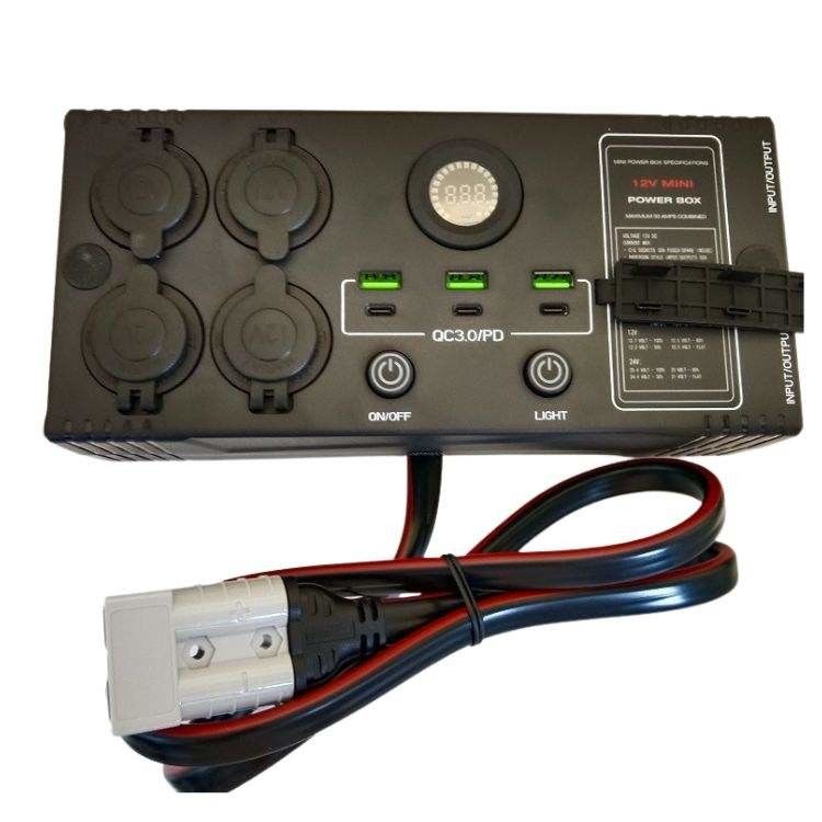 휴대용 USB QC3.0 PD 스위치 제어 DC DC 충전기 제어 상자와 미니 전원 상자