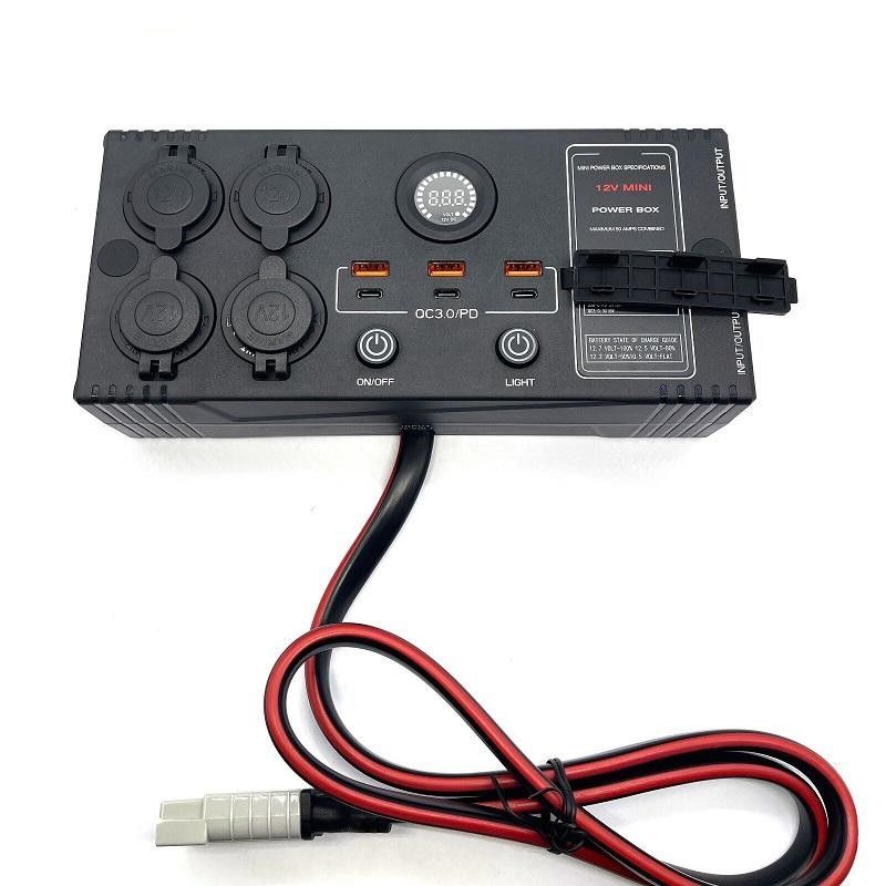 휴대용 USB QC3.0 PD 스위치 제어 DC DC 충전기 제어 상자와 미니 전원 상자