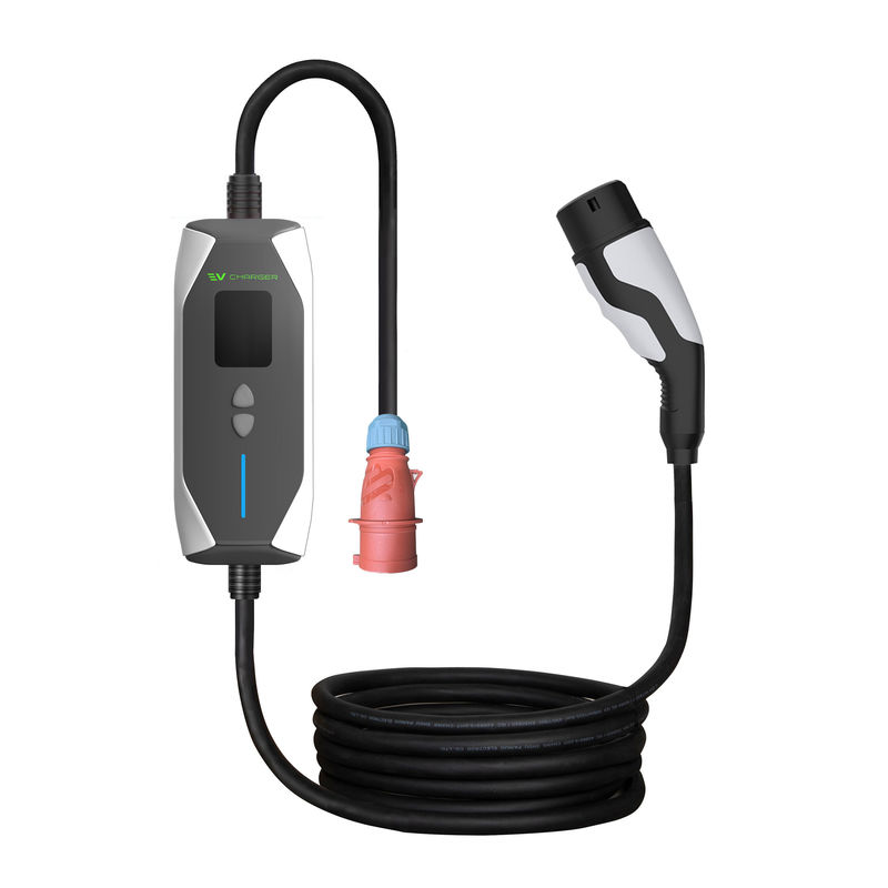 OEM ODM GBT 32A 7KW 식용 전기 자동차 급전기 외장 충전기 1단계 식용 EV 충전기 5M 케이블