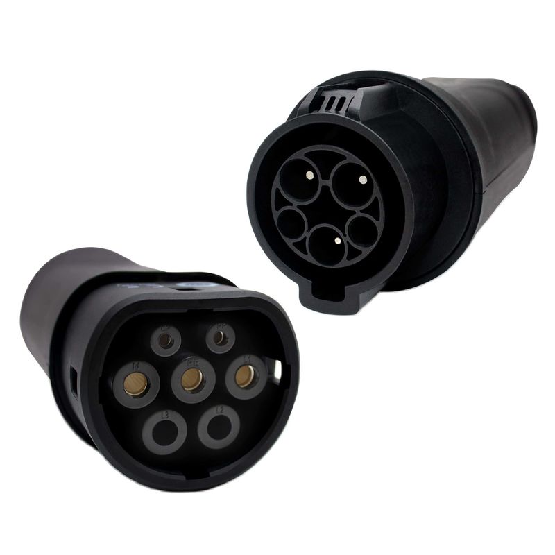 EV 어댑터 EV 충전기 SAE J1772 타입 1 ~ IEC 62196 타입 2 TYPE 1 충전 연결기와 호환