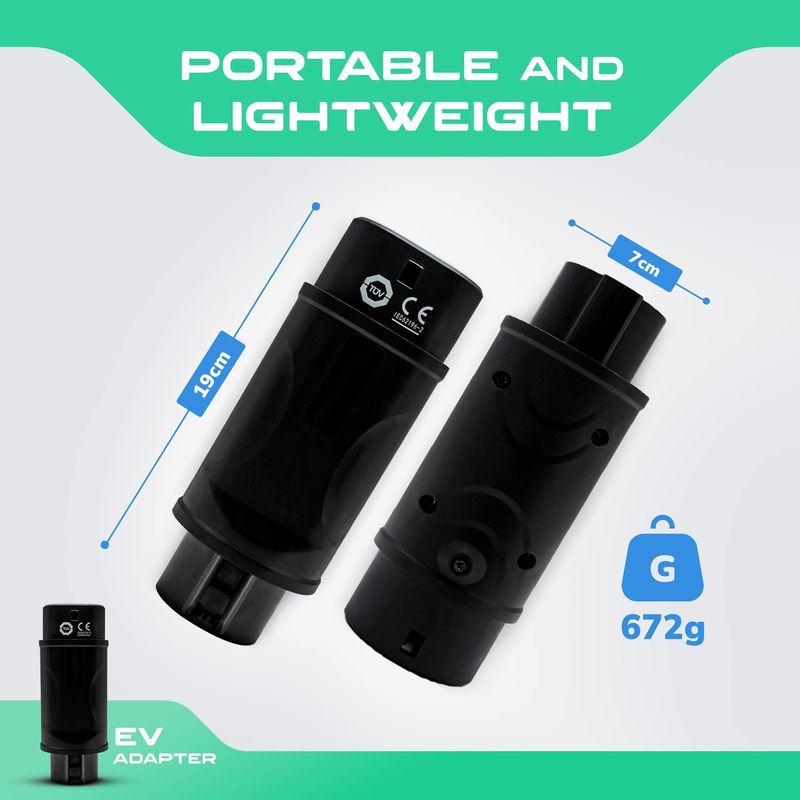 EV 어댑터 EV 충전기 SAE J1772 타입 1 ~ IEC 62196 타입 2 TYPE 1 충전 연결기와 호환