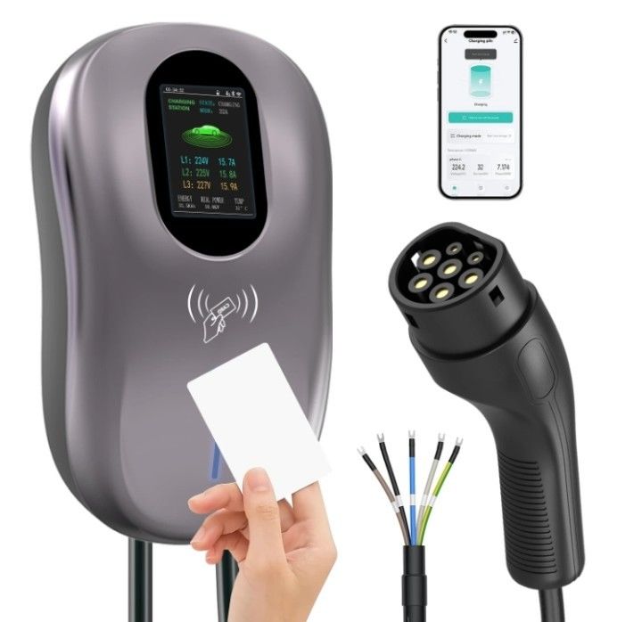 주거용 EV 충전소 자동차 충전기 11kw OEM Ev 야외 IEC 62196 TYPE2 야외 벽화 상자