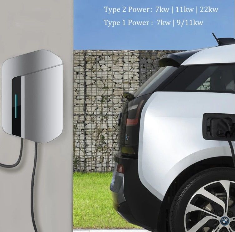 상업용 Ac Wallbox 충전기 7kw Ocpp1.6 Ac Ev Wallbox 전기 자동차 충전 스테이션